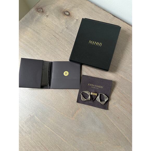 John Hardy Bamboo Hoop Earings, Sterling Silver - Picture 5 of 5